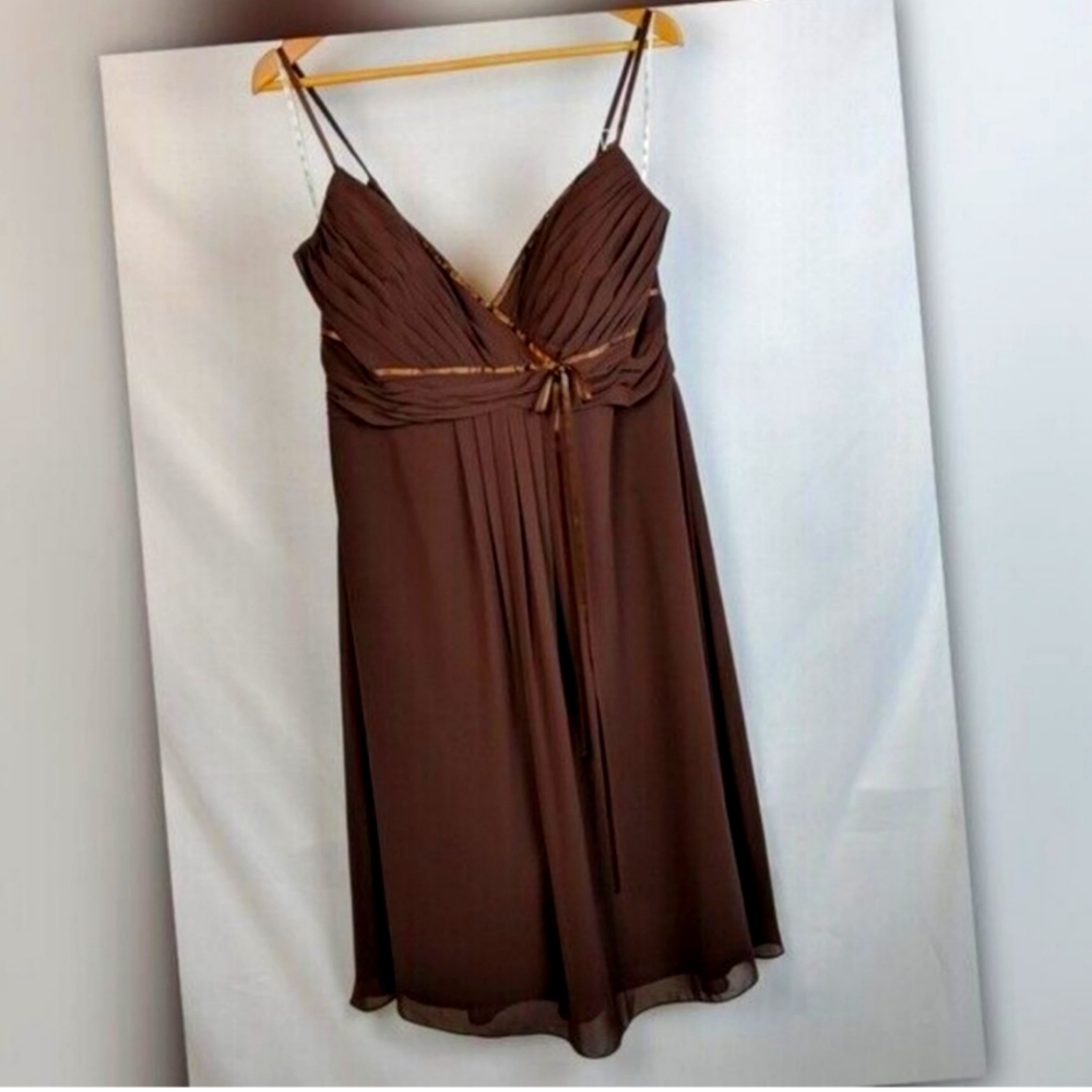NWT B2 Espresso Brown Formal Dress Women's 18W--#51